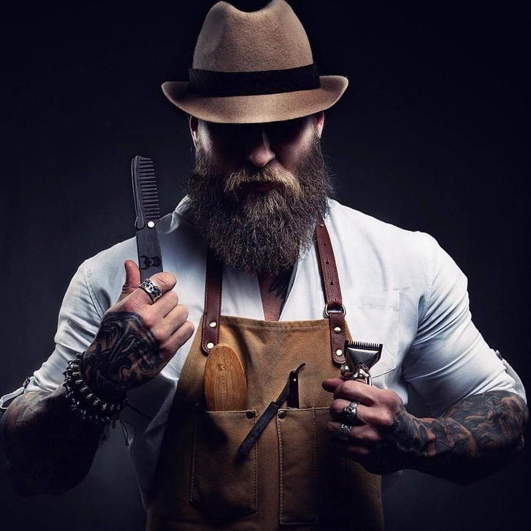 Modell Viking Bartkamm + Holster