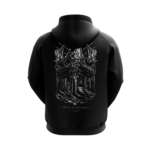 Born to Conquer – Kapuzenjacke mit Reißverschluss