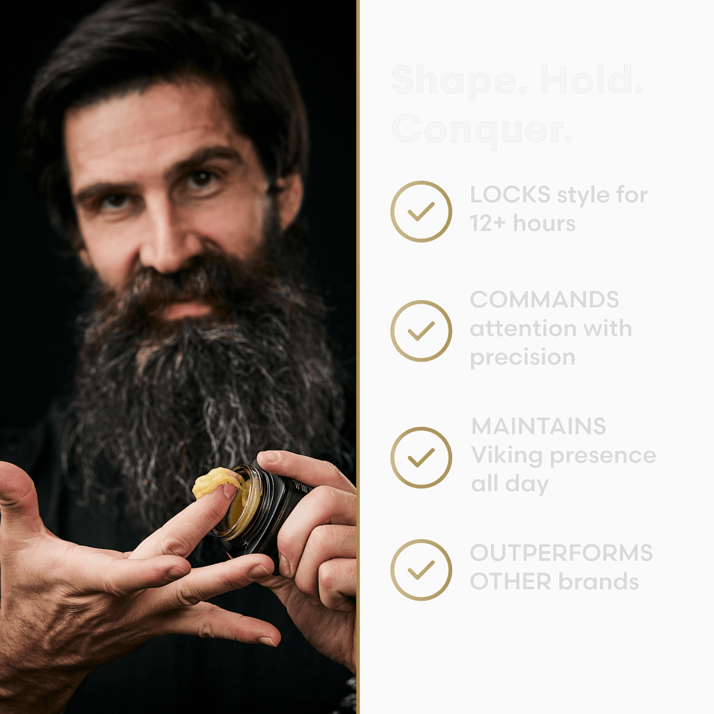 Bart- und Schnurrbartwachs für Herren