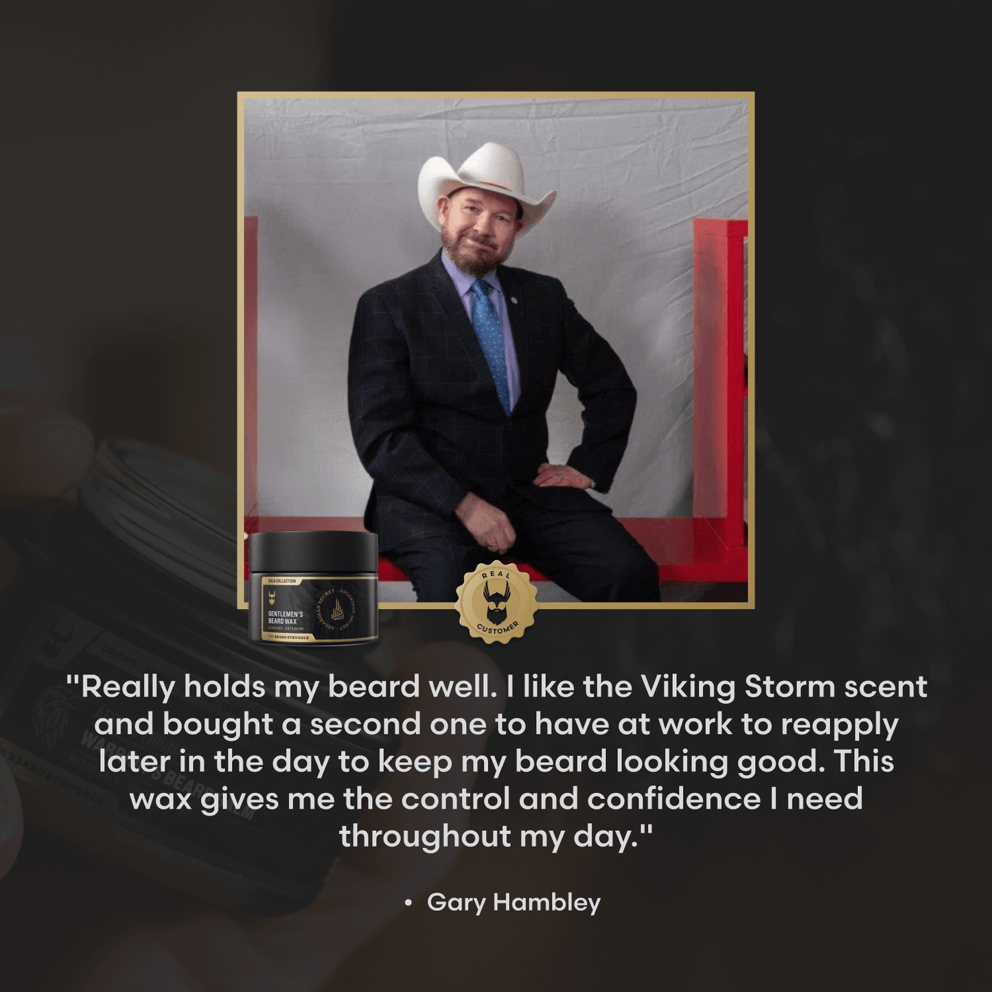 Bart- und Schnurrbartwachs für Herren