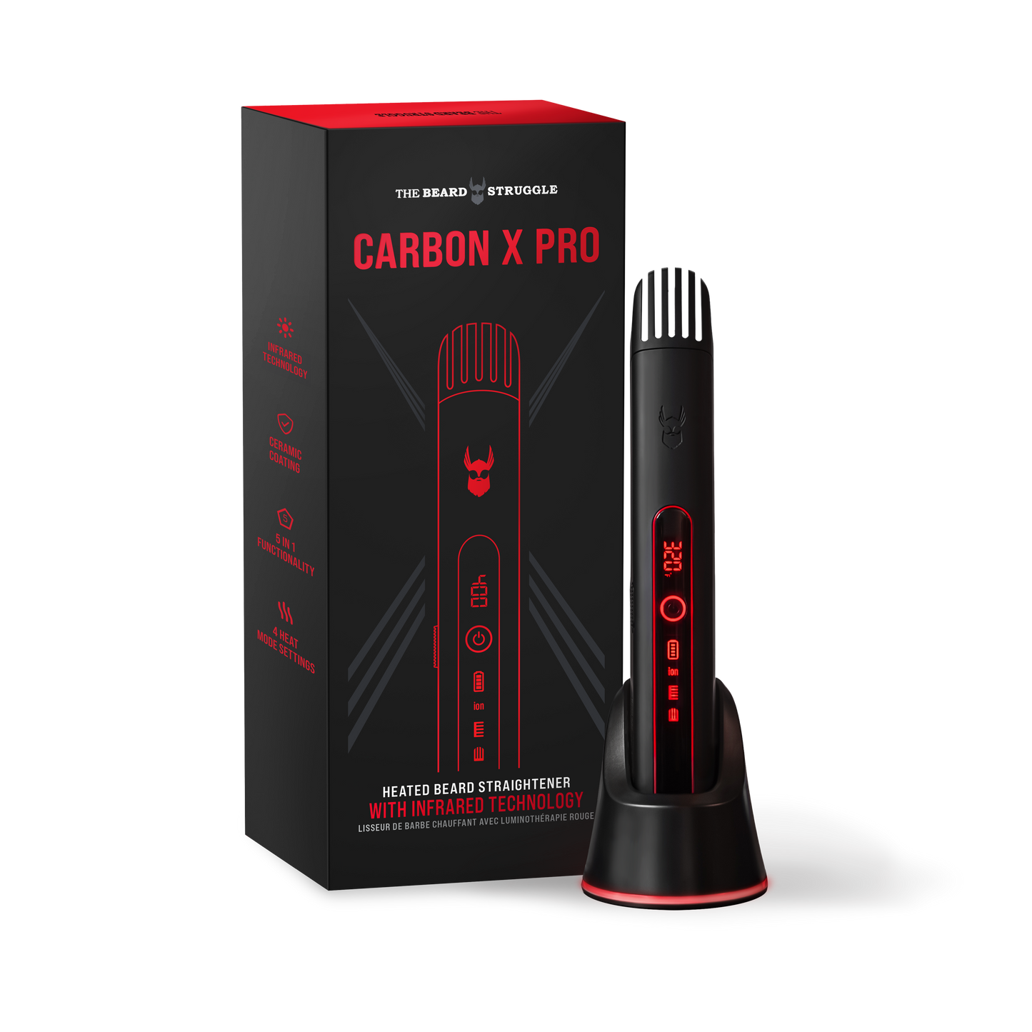 Carbon X Pro | Lisseur de barbe