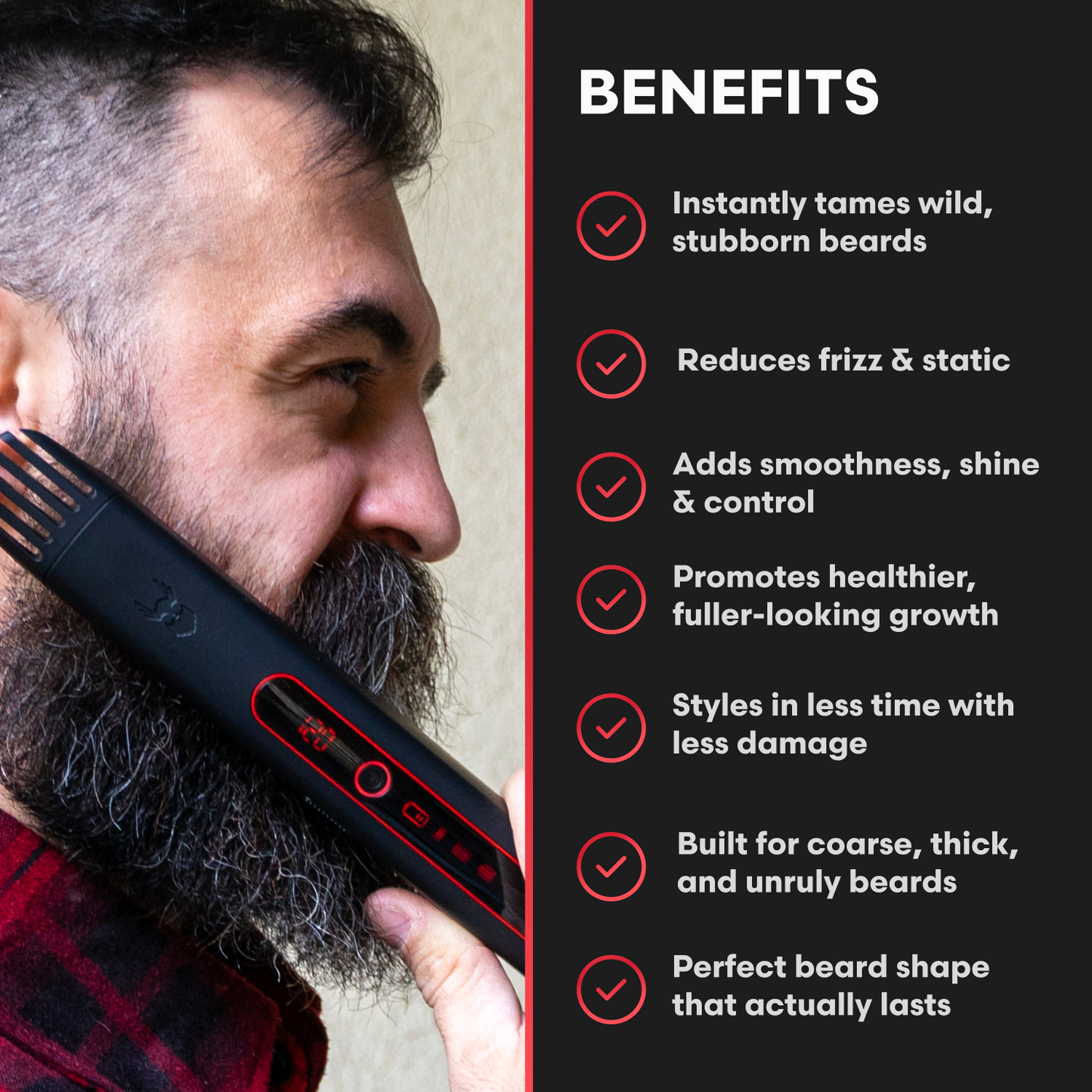 Carbon X Pro | Lisseur de barbe