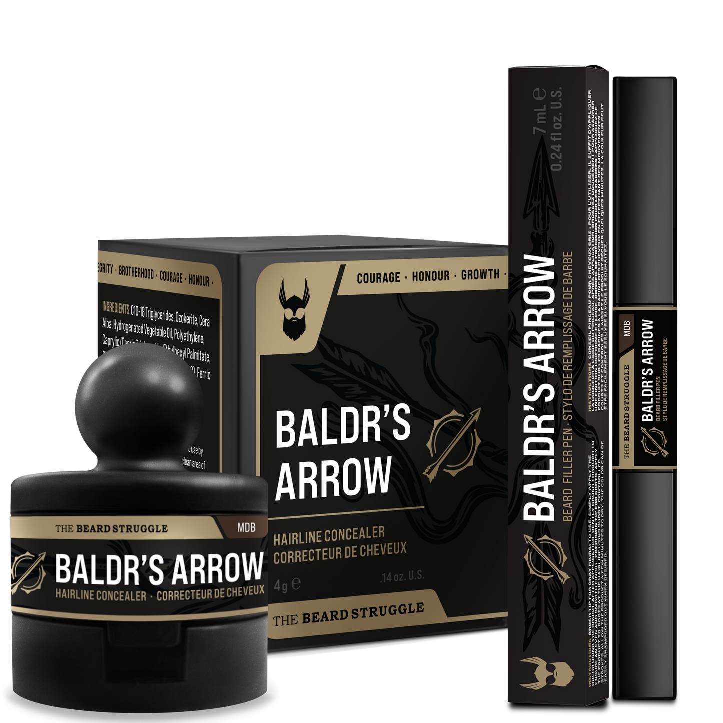 Bartstift- und Haar-Concealer-Paket