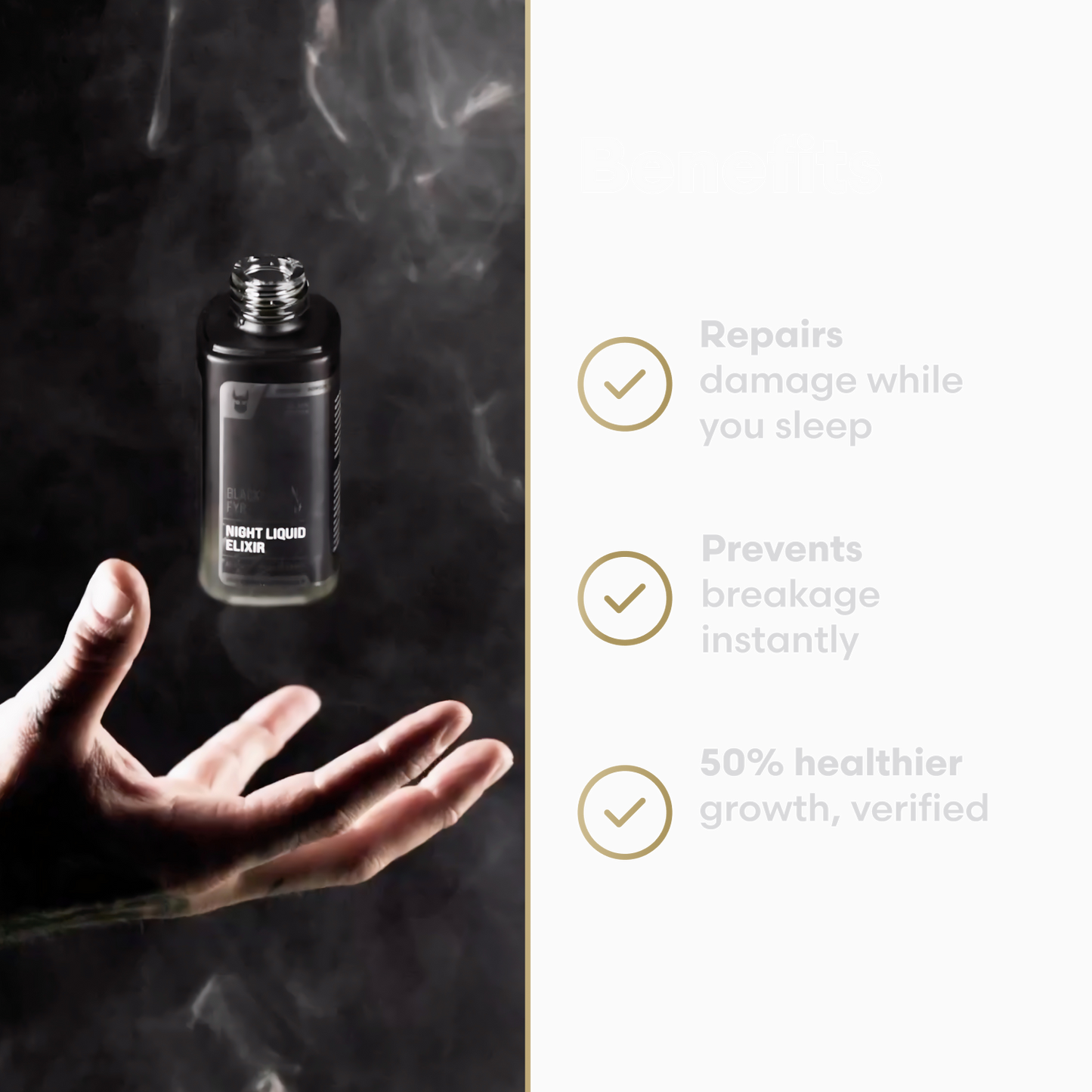 Flüssiges Elixieröl für die Nacht