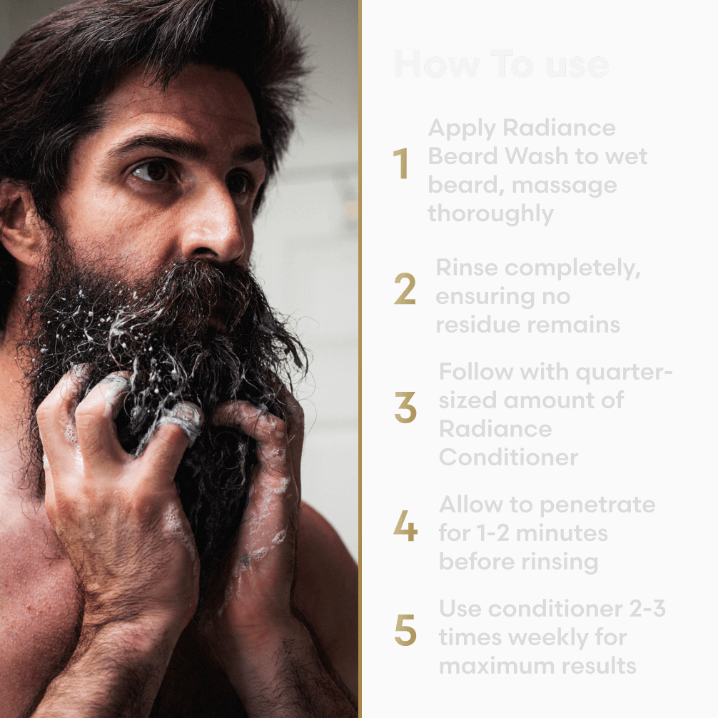 Radiance Bartwasch- und Conditioner-Paket