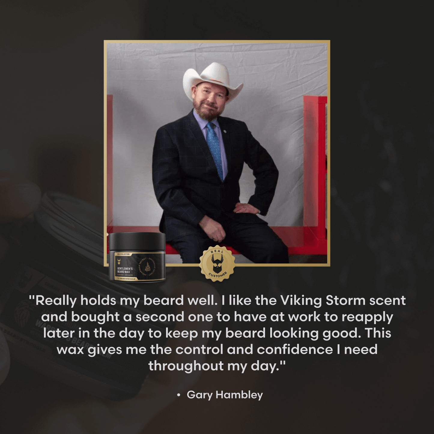 Transparentes Schnurrbartwachs für natürlichen Halt